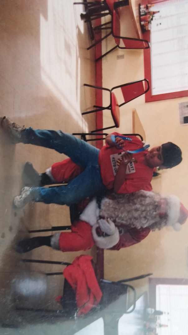 not trying to break Santas lap